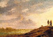 Aelbert Cuyp River Sunset painting